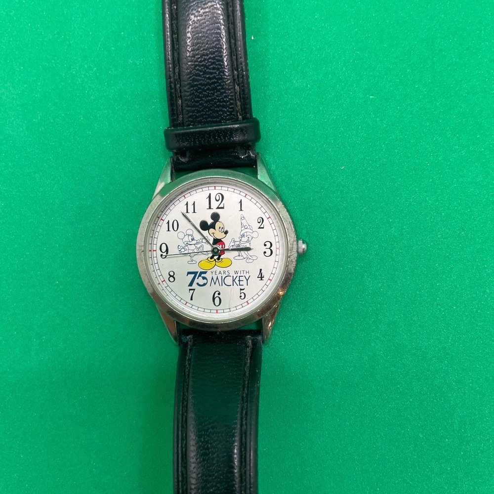 Disney Black and Silver Smartwatch with Mickey Mouse
